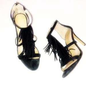 Ann Taylor Fringe Heels